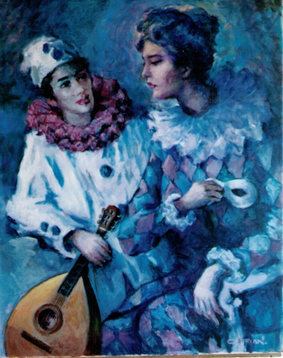 ARLEQUINES EN AZUL